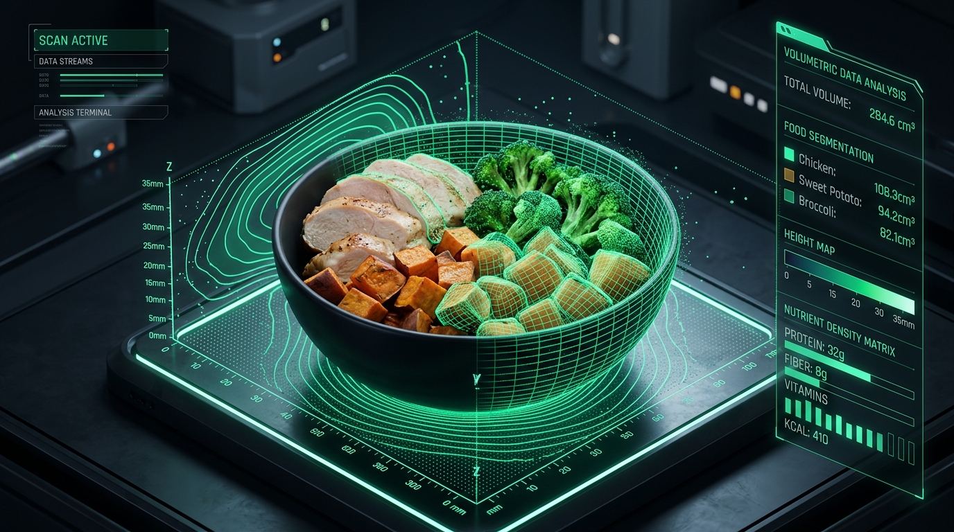 3D Volumetric Food Depth & Density Scanning