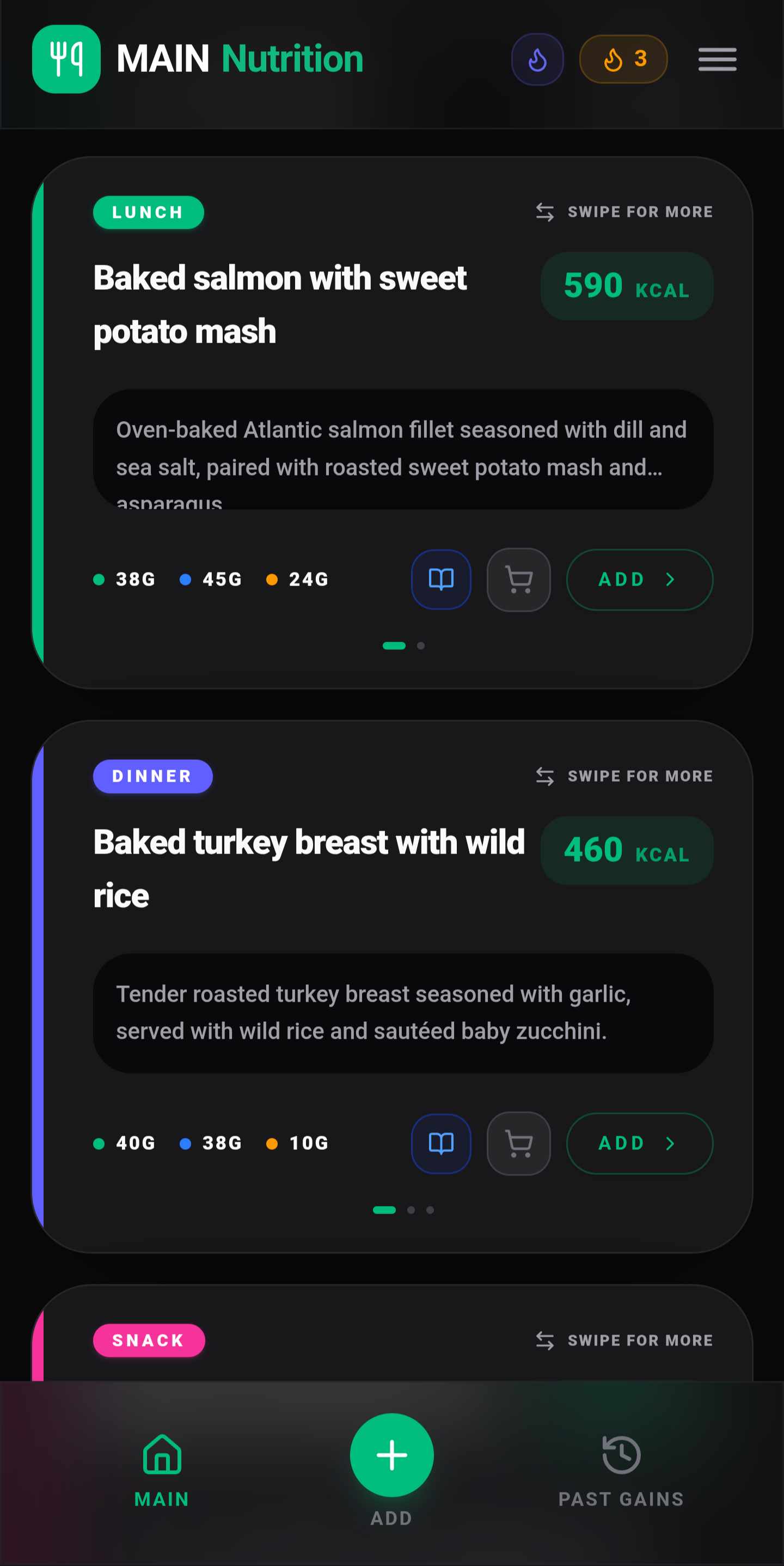 AI Meal Suggestions