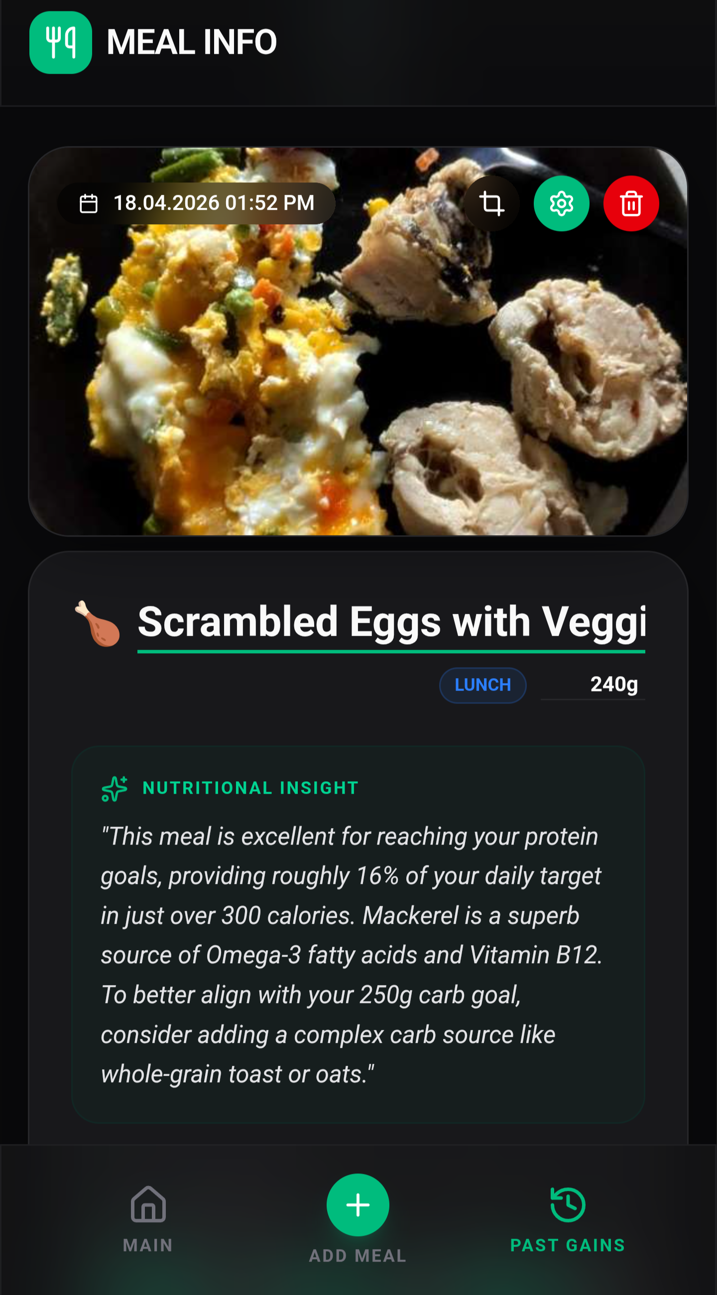AI Meal Health Insight